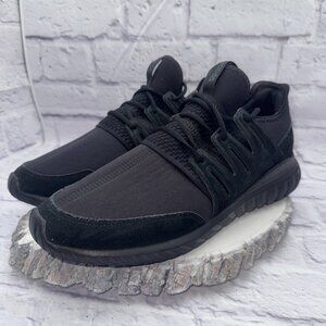adidas Tubular Radial Core Black Running Shoes Men's Size 12.5 Sneakers EUC